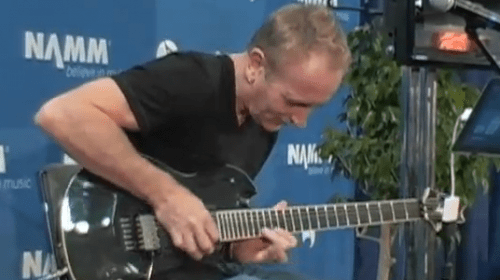 Def Leppard Guitarist Phil Collen jams on Agile Partners' AMPKIT NAMM 2011