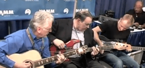 Phil Collen Jams with Mike Huckabee at NAMM 2011