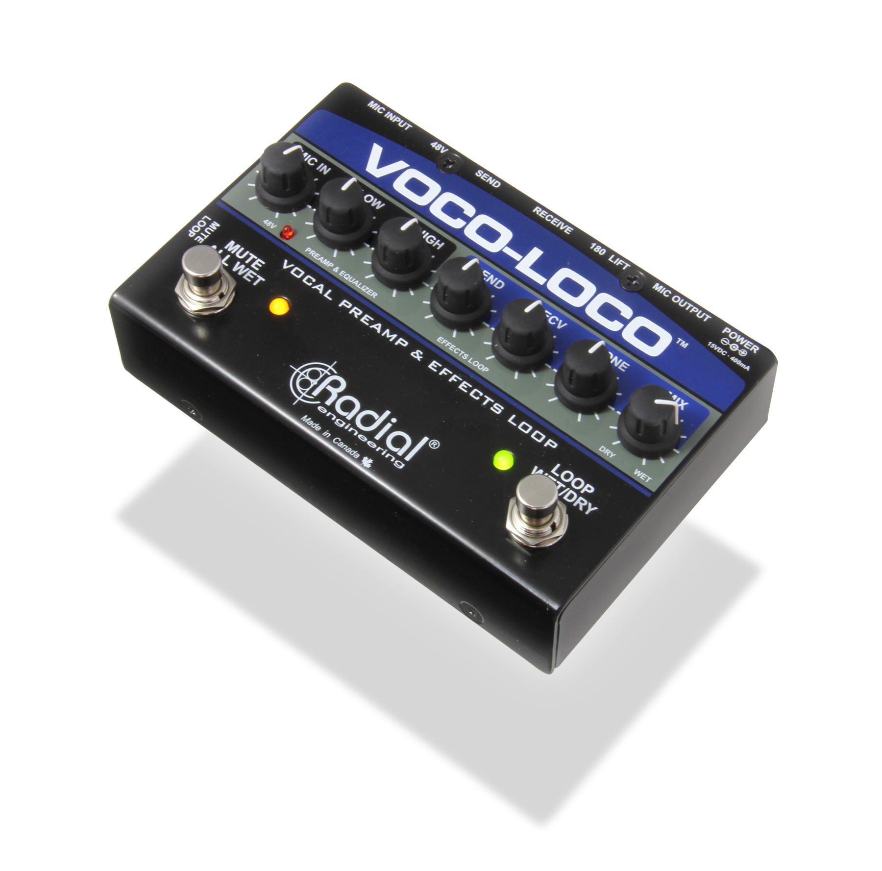 Radial introduces the Voco-Loco™ Mic Preamp and Effects