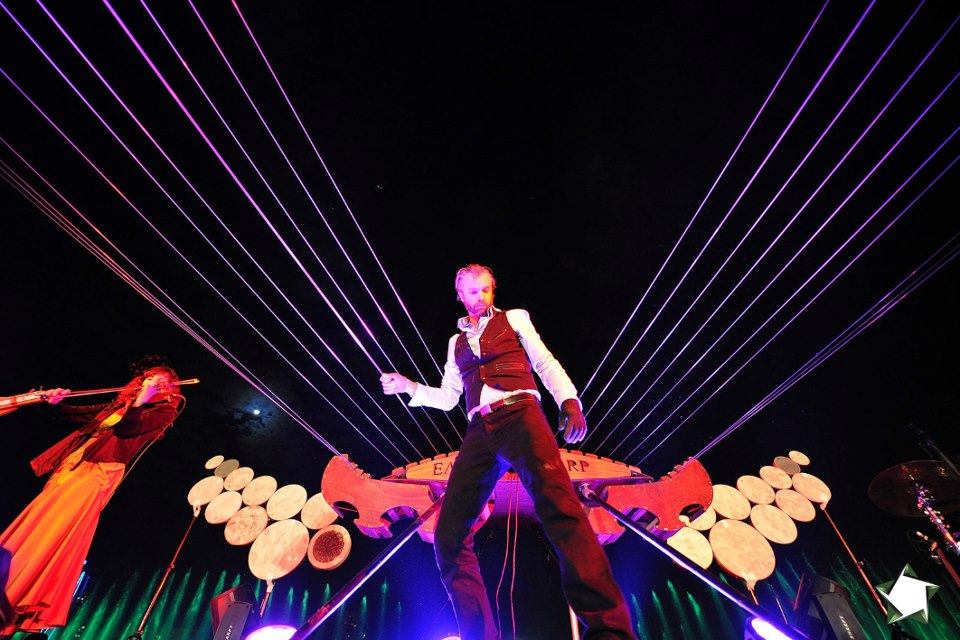 William Close performs on The Earth Harp on America's Got Talent, fall of 2012.
