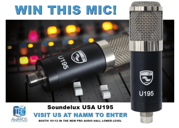 SOUNDELUX USA IS GIVING AWAY TWO U195 MICROPHONES AT NAMM!