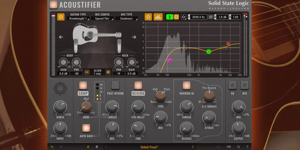 SSL Launches the Acoustifier Plug-In