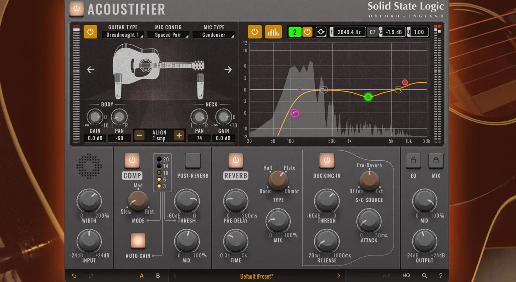 SSL Launches the Acoustifier Plug-In