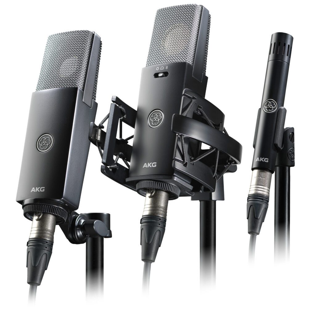 AKG_C-Series_2025_ProductPhoto_Group_OnStands_1605x1605
